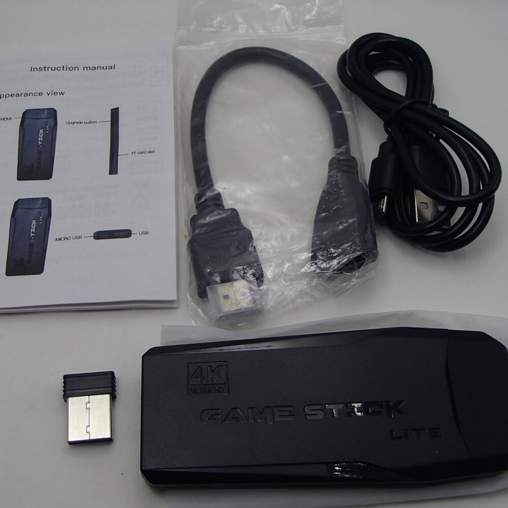 Tmalltide HDMI 4K TV Game Stick Game Video Game Consoles w/2 Wireless 500+ games - Picture 6 of 9